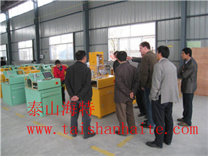 德國試驗臺客戶來公司驗收“泰山海特”品牌共軌試驗臺